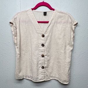 Shein Womens Cotton Top Small Cottagecore Soft Girl Chic Lightweight Grannycore